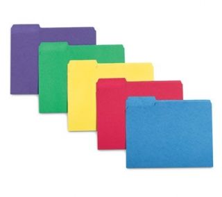 OfficeMax Colored File Folders, 1/3 Cut, Letter, 100/Box