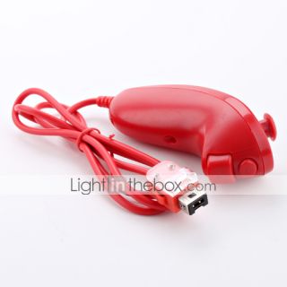 in 1 MotionPlus Remote Controller and Nunchuk + Case for Wii (Red 