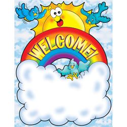 Scholastic Practice Chart Welcome Rainbow 17 x 22 by Office Depot
