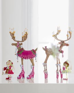 Patience Brewster Donna & Dancer Reindeer Figures & Elf Ornaments 