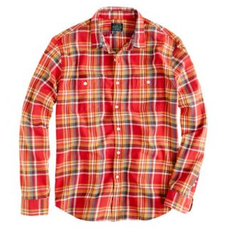 Flannel shirt in rusted red plaid   flannel shirts   Mens shirts   J 