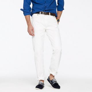 Slim straight jean in antique white   Denim   Mens pants   J.Crew