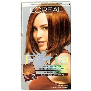 Oreal Feria Multi Faceted Shimmering Colour 3x Highlights, Permanent 