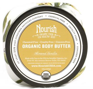 Nourish Organic Body Butter Vanilla Almond    3.6 oz   Vitacost 