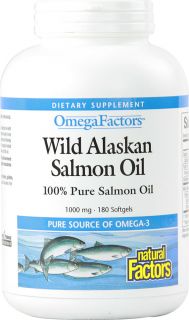 Natural Factors OmegaFactors™ Wild Alaskan Salmon Oil    1000 mg 
