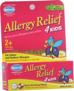 Hylands Allergy Relief 4 Kids    125 Tablets   Vitacost 
