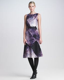 Purple Print Dress  