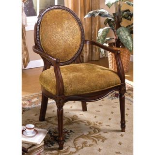 Hokku Designs Traviata Upholstered Accent Chair in Brown 