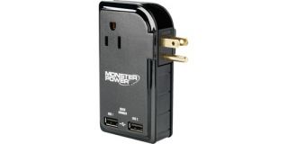 Buy Monster Cable Outlets to Go 3 Power Strip with USB Charger, travel 