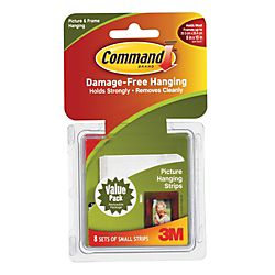 3M Command Damage Free Picture Hanging Strips Small Pack Of 16 by 