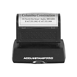 ACCU STAMP 50percent Recycled PRO Pre Inked Stamp With Microban 1116 