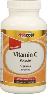 Vitacost Vitamin C Powder    5 grams per serving   8 oz (240 g 