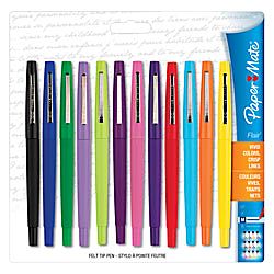 Paper Mate® Flair® Porous Point Pens, 1.0 mm, Medium Point, Assorted 