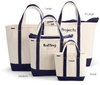Monogrammed Tote Bags, Personalized Canvas Totes from Lands’ End