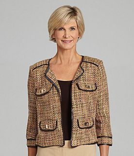 Democracy Cropped Tailored Fit Jacket  Dillards 