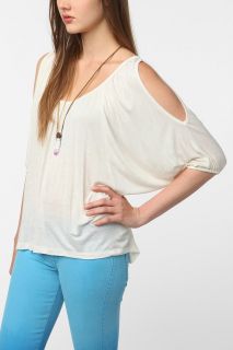 Daydreamer LA Cold Shoulder Oversized Tee   Urban Outfitters