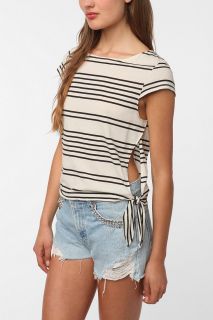 Cooperative Girl Like You Side Tie Tee   Urban Outfitters