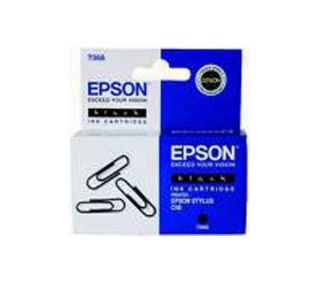 Buy EPSON Paperclip T066 Black Ink Cartridge  Free Delivery  Currys