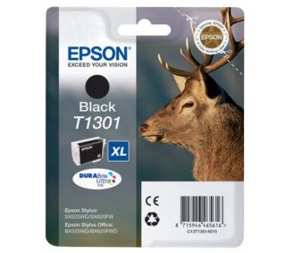 Buy EPSON Stag T1301 Black Ink Cartridge  Free Delivery  Currys