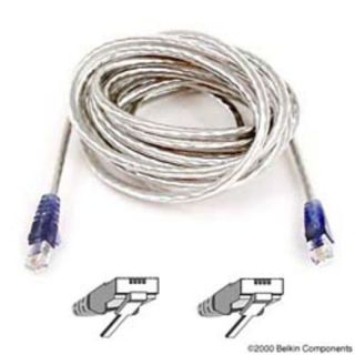 Belkin Hi Speed Internet Modem Cable RJ11M M (Transparent), 10m