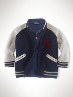 Fleece Baseball Jacket   Infant Boys Sweatshirts & Tees   RalphLauren 