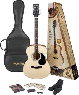 Mitchell MO100SPK Folk Acoustic Guitar Pack  GuitarCenter 
