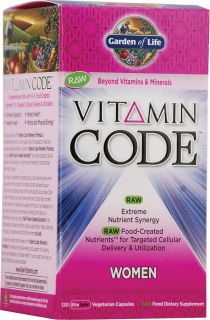 Garden of Life Vitamin Code® RAW Women    120 Vegetarian Capsules 