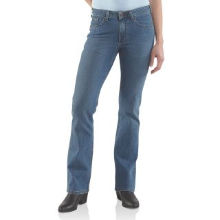 Carhartt Original Fit Basic Jeans   Bootcut (For Women) in Faded Blue 