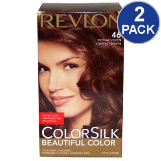 Revlon ColorSilk Beautiful Hair Color   Med Gold Chestnut Brown #46 