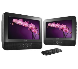 LOGIK L7TWIN11 Dual Screen Portable DVD Player Deals  Pcworld