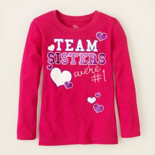 girl   graphic tees   team sisters graphic tee  Childrens Clothing 