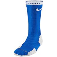 Nike Elite 2 Layer Basketball Crew Sock   Mens   Blue / White