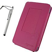 rooCASE MV Series Leather Case w/ Stylus for B&N Nook Color / Nook 