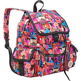 LeSportsac Voyager Backpack w/ Charm   