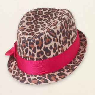 baby girl   accessories   hats   leopard fedora  Childrens Clothing 