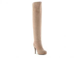 Sergio Rossi Suede and Leather Over the Knee Boot Womens Sergio Rossi 