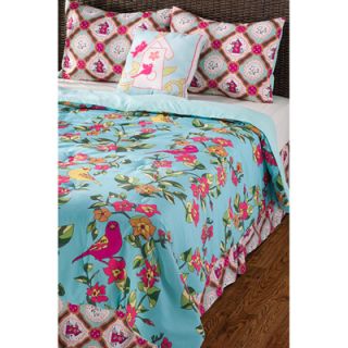 Teal and Pink Birds in Paradise Comforter Set  Meijer