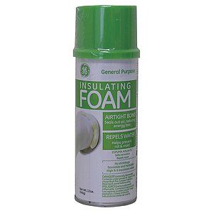 GE SEALANTS & ADHESIVES Insulating Foam,12 Oz Can,Off White,R 5 