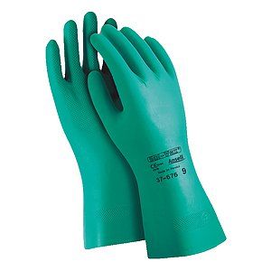 ANSELL Chemical Resistant Glove,15 mil,Sz 9,PR   3PXA8    