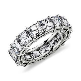 Asscher Eternity Diamond Ring in Platinum (8.00 ct. tw.)  Blue Nile