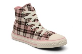 Chuck Taylor All Star Plaid Textile Hi K Converse (Rose)  livraison 