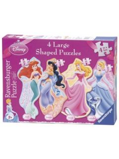 Disney Princess 4 Shaped Floor Puzzles Littlewoods