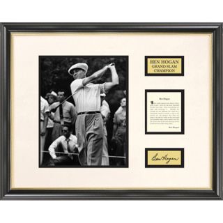 Ben Hogan Photo/Bio/Engraved Signature Framed Golf Art