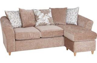 Living Isabelle Movable Chaise Corner Sofa Group   Mink. from Homebase 