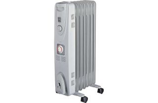 Warmlite 1.5kW Oil Filled Radiator with Timer. from Homebase.co.uk 