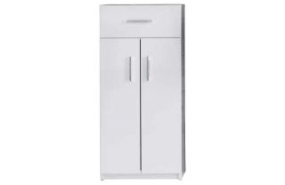 Hygena 2 Door 1 Drawer Bathroom Cabinet   White Gloss. from Homebase 