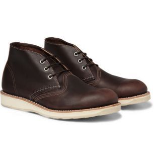Red Wing Shoes Work Chukka Rubber Soled Leather Boots  MR PORTER