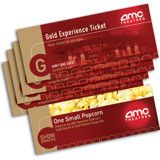 AMC Theatres Ticket Program with 4 AMC Gold Experience Tickets and 1 