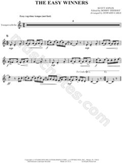 Scott Joplin   The Easy Winners   Trumpet Sheet Music    