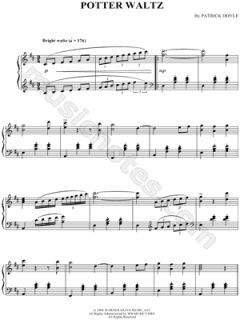 Patrick Doyle   Potter Waltz Sheet Music (Piano Solo)    